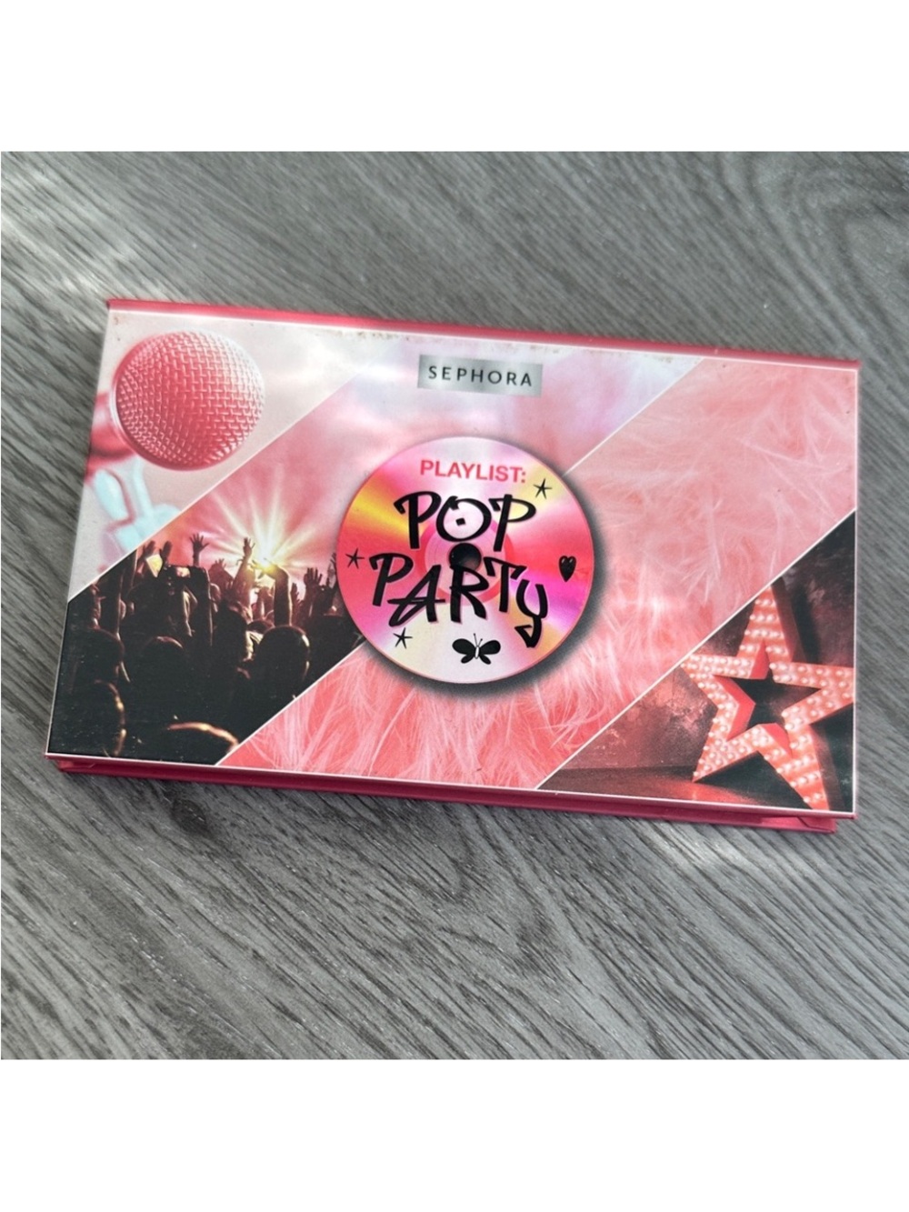 Sephora Pop Party Eyeshadow Palette in Pink and Gold Accents